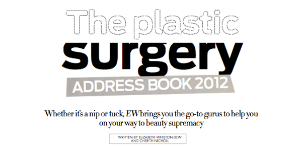 EW – The Plastic Surgery Address Book